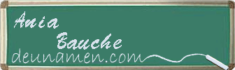 Ania Bauche Visitenkarte